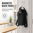 thumbnail image 6 of QingRoam Magnetic Water Bottle Bag for Gym with Phone Pocket Metal Surface Attachment Adjustable Crossbody Strap Black, 6 of 7