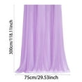 thumbnail image 2 of Tulle Backdrop Curtains for Wedding Decor - Sheer Voile Fabric Drapes for Photo Background, Baby Shower, Birthday Party, and Bridal Ceremony Decorations (Purple,29.5"x118.1"), 2 of 5