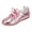Pink_011, variant on Women’s Stylish Shiny Gold Sneakers, Satin Bow Accent Lace-Up Flats Perfect for Casual Outings, Parties, and Special Occasions Gold 5.5（EU-36）