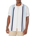 thumbnail image 1 of Cubavera Chemise à Manches Courtes à Col Rond, Blanc Brillant, Petite Taille, 1 of 2