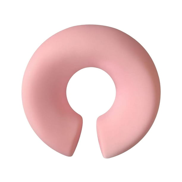 Almohada de masaje boca abajo para mesa de masaje, cómoda y portátil, cojín facial de espuma viscoelástica Rosa