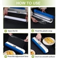 thumbnail image 2 of Jinsinto Plastic Wrap Dispenser with Cutter,Reusable, aluminum foil,wax paper, Parchment Paper, 2 of 5