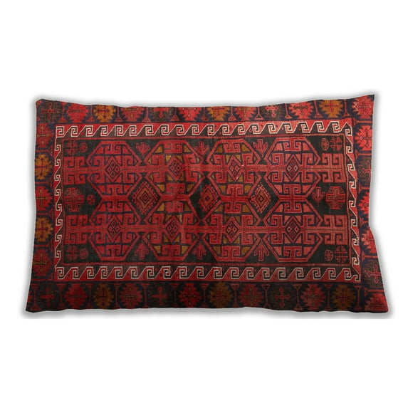 Ahgly Company Outdoor Rectangular Traditional Lumbar Throw Pillow, 13 inch by 19 inch