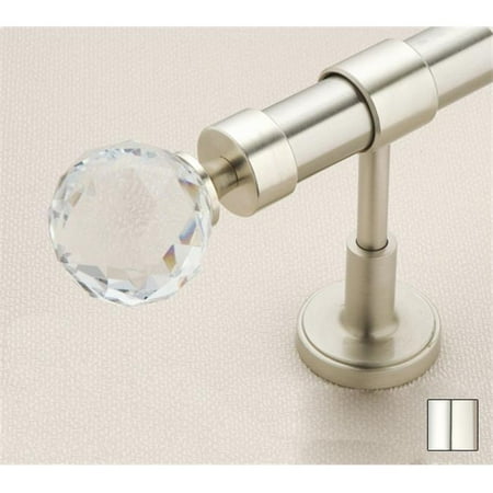 Andrews Chrome Rod - WinarT USA 8.1043.20.02.240 Febris 1043 Curtain Rod Set -.75 in. - Chrome - 94 in.
