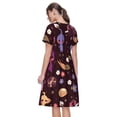 thumbnail image 7 of Lsque Pikmin Print Women's Casual Dress T-Shirt Summer Short Sleeve Scoop Neck Swing Dresses, 7 of 7