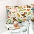 thumbnail image 6 of Disketp Pillow Covers Monkeys In The Jungle Pattern Throw Pillow Case Cushion Covers,Cushion For Bedroom,Couch,Home-20"X30", 6 of 8