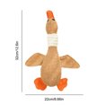 thumbnail image 3 of Para Ganso Juguete Chirriante Masticar Cachorros Peluche (marrón Claro), 3 of 3
