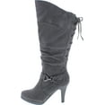 thumbnail image 2 of TOP Moda Page-65 Women's Knee Lace-up High Heel Boots, 2 of 7