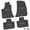 Black w/ Lime Insert, variant on Charger Floor Mats 11-24 Dodge Charger RWD 4 Piece Custom Vintage Scene w/ Hellcat Insert - Black w/ Green Insert FlexTread