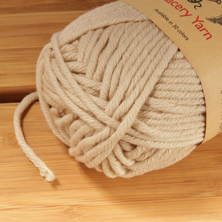 BambooMN Brand - Lacery Yarn 100g - 4 Skeins - 100% Cotton - Burnt Orange - Color 407