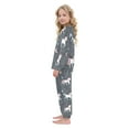 thumbnail image 4 of Fluffy Pajamas Set Fuzzy Winter Warm Pj Sets Pullover Tops and Long Pants Unicorns and Stars X-Small, 4 of 8