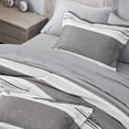 thumbnail image 4 of U by Bedsure Twin Comforter Set - 5 Pieces Grey White Striped Bedding Sets Twin Bed in A Bag with Comforters Twin Size, Sheets, Pillowcase & Sham, Bed Sets, 4 of 5