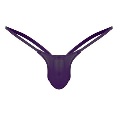 Yuhangmm Thong Briefs Open Back Rise Mens G String Underpants Low Underwear Bride Lingerie