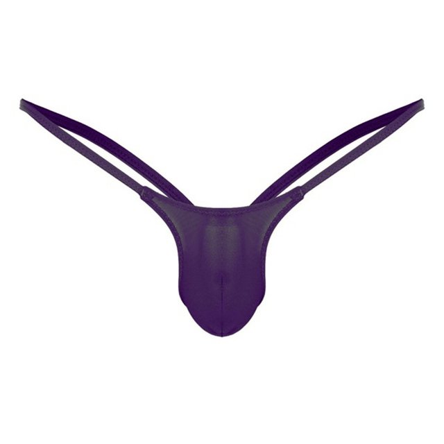 HNMKIU Lingerie Sexy Thong Briefs Open Back Rise Mens G String Underpants Low Underwear