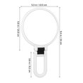 thumbnail image 4 of Shisuyan Handheld Mirror Double Sided Makeup Mirror Magnification Mirror Foldable Desktop Mirror Portable Mirror Cosmetics Mirror, 4 of 9