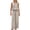 Coffee, variant on Women's Plaid Print Crew Neck Sleeveless Top and Straight Leg Pants Set Casual Modern Two Piece Ensemble L