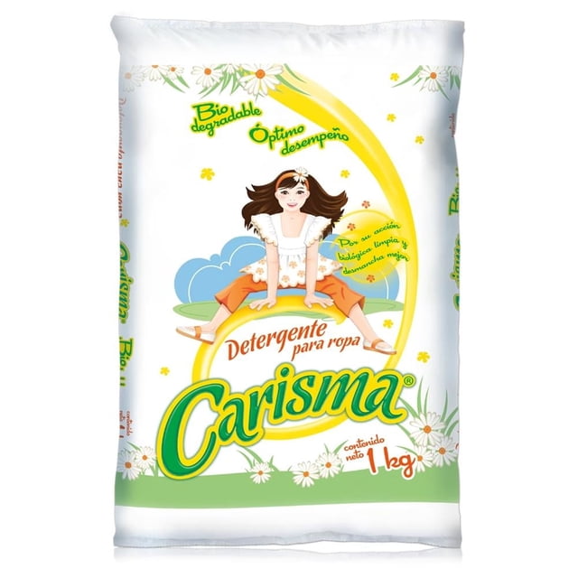 Detergente en polvo Carisma para ropa blanca y de color 1 kg