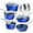 Blue, variant on Granitestone Hammered Diamond Infused 10 Pc Pots and Pans Set Non Stick, Reinforced Aluminum Ultra Durable cookware Set w/ Stay Cool Handles, Frying Pans, Skillets, Oven & Dishwasher Safe, Navy