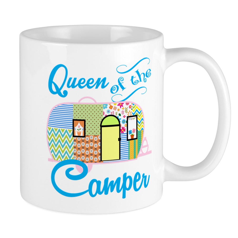 CafePress Queen Of The Camper Mugs Unique Coffee Mug, Coffee Cup CafePress