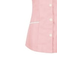 thumbnail image 2 of HWRETIE Nurse Uniform,Women's V-Neck Nurses Tunic Uniform with Button Down Cardigan Style,Short Sleeve Clinic Carer Protective Work Top Nursing Blouse Pink, 2 of 6