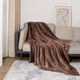 thumbnail image 4 of Frazada Manta decorativa a cuadros color marrón café,suave,de terciopelo y franela,para sofá o cama,ligera,cálida y para todas las estaciones (1 pieza). Rkxzt, 4 of 8