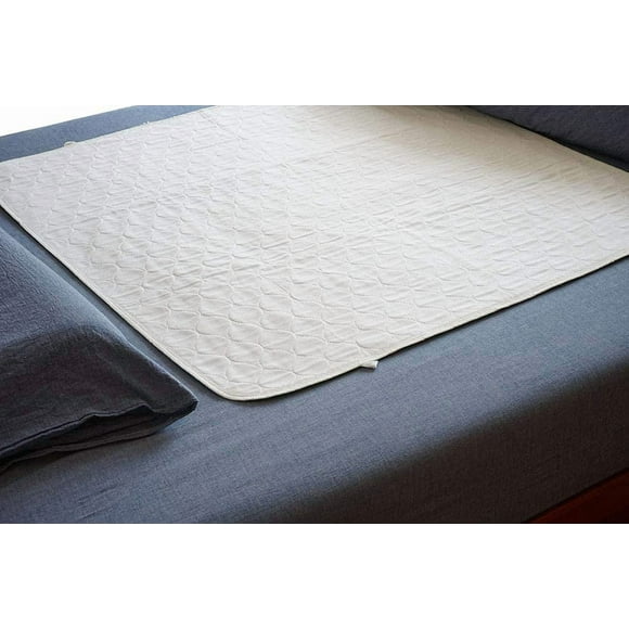 Careboree 2 Pack Cotton Top Quilted Underpad, Waterproof Extra Absorbent Use for Incontinence Bed Pads,Washable and Reusable Pet Pads (34" x 36")