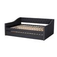 thumbnail image 6 of Allora Contemporary Queen Size Dark Grey Upholstered Daybed with Trundle, 6 of 12