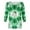 A450 Green, variant on Tie-Dye Tops for Women St Patricks Day Three Gnomes Graphic Tee 3/4 Sleeve Crew Neck Casual Breathable Clover Blouse Soft Holiday Everyday Fashion Tunic Vacation Blouse