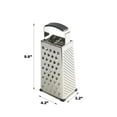 thumbnail image 3 of Mainstays Soft Grip Stainless Steel Grater 9" 4 Sided Silver, 3 of 6