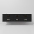 thumbnail image 5 of Castor 72 in W Black Double Bath Vanity and Cultured Marble Top, 5 of 10