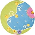 thumbnail image 4 of SAFAVIEH Kids Tyrrell Floral Swirls Area Rug, Blue/Green, 5' x 8', 4 of 10
