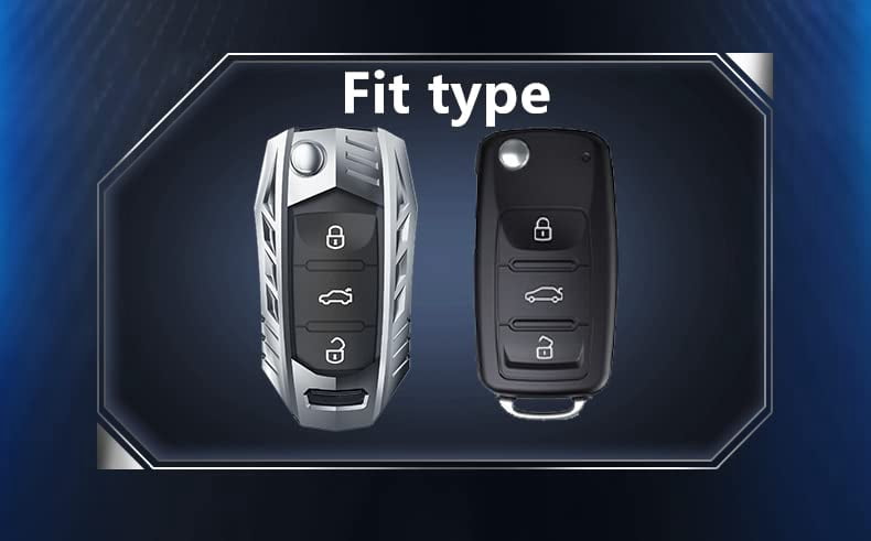 for Volkswagen Key Fob Cover  Full Protection Key Shell Key Case Compatible with VW Jetta Golf Polo MK6 Passat Tiguan Beetle Key Shell
