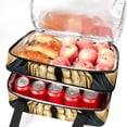 thumbnail image 5 of Pray Double Layered Insulated Lunch Bag with Two Compartments, Large Capacity, Hand Carry, 7.1x11.4x16.1 Inches, Refrigerated Meal Bag, 5 of 6