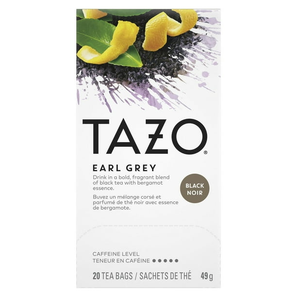 Thé Noir Tazo Earl Grey Paquet de 20