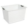 Sterilite Deep Ultra™ Basket, Open Plastic Storage Bin, Versatile Organization Solution, White, 6 Count
