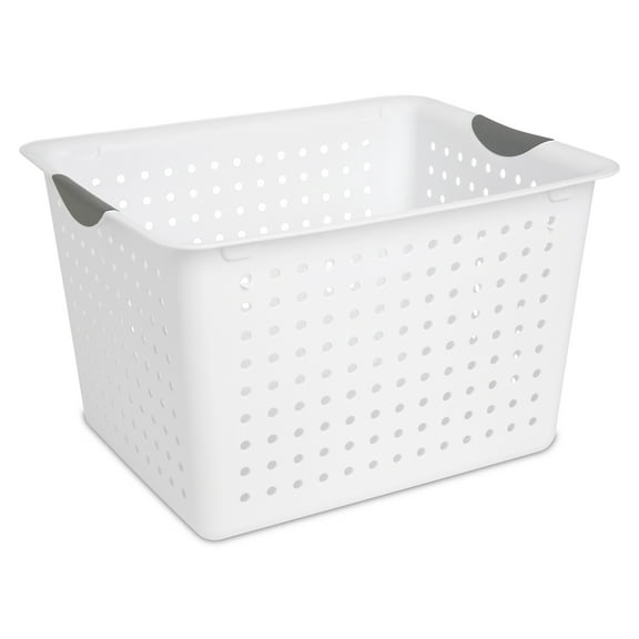Sterilite Deep Ultra™ Basket Plastic, White