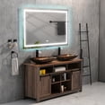 thumbnail image 5 of Rectangular Bathroom Mirror Wall Mirror With 3 Color Lights 72x30 Inch Bathroom VanityMirror Farmhouse Aluminium Mirror, 5 of 8