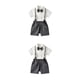 thumbnail image 1 of Minnieouse Camisa de manga corta de verano para niños, conjunto de pantalones, fiesta, banquete, boda, pajarita para niños, ropa, pantalones Type9 NO9, 1 of 6