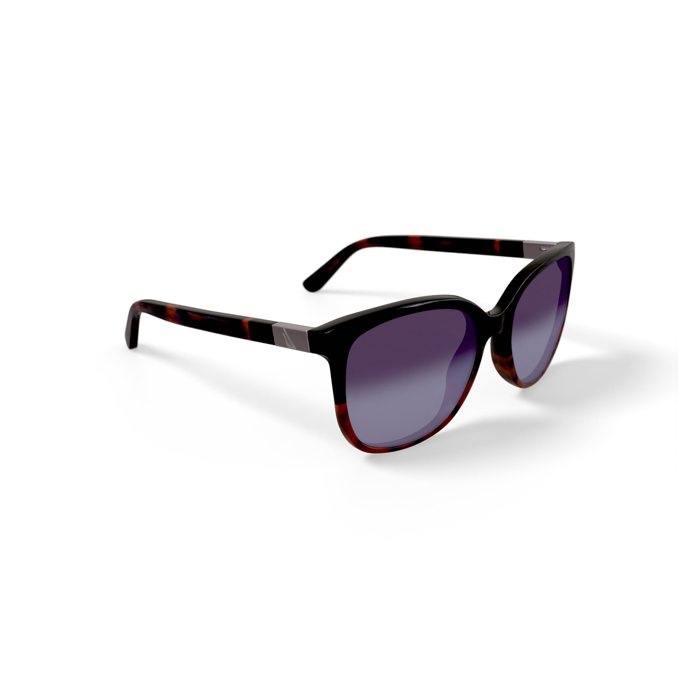 Nautica Women's Rx'able Fashion Sunglasses, NLS6001, Black, 57-17-140, with Case