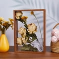 thumbnail image 4 of Wooden Shadow Box Frame Dried Flowers Display Frame Deep Picture Photo Postcard Showing Specimen Frame DIY Crafts Tabletop Decor for Anniversary Wedding Graduation Travel 7.9x11.9x2.3 Inch, 4 of 9