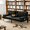 Black-C, variant on BSHTI 69.49" Convertible Futon Sofa Bed with Drop Down Cup Holders, 5-Position Adjustable Backrest, Side Storage Pocket, Removable Arm Cushions,Black