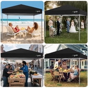 GVDV Outdoor Pop up Canopy 10'x10' Tent Camping Sun Shelter-Series Party Tent (Black)