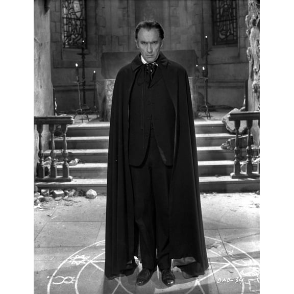Film still of Christopher Lee as Dracula Photo Print (24 x 30)