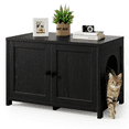 thumbnail image 5 of TIMHAKA Cat Litter Box Enclosure, Multi-Functional Hidden Cat Litter Box Furniture Cabinet, Black, 5 of 9
