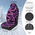 thumbnail image 7 of Uorisanigo Car Seat Covers Fluffy Seat Covers 2-Pack Soft Purple Tie Dye Black Bat Seats Cushions Auto Interior Accessories Cushions for Cars, Sedans, Trucks, SUVs, 7 of 7