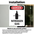 thumbnail image 3 of Nitrogen Gas OSHA Danger Vinyl Decal Label 18 Inch x 12 Inch - 10 Pack, 3 of 6