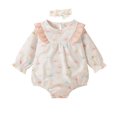 thumbnail image 2 of Barboteuse à Manches Longues pour Filles Bébé Imprimé Soleil Mignon, 2 of 8