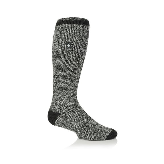 Gabriel Men's Solid with Contrast Heel & Toe Long Sock