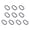 Black small size, variant on Ywmsfl 100pcs Smooth Sliding Shower Hooks With Locking Mechanism Secure Closure Rings Bathroom Curtain Rod Attachmen