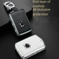 thumbnail image 4 of xinxixnxx Car 3-button Key Leather Case Detachable Vehicle Keys Cover Protector Automotive Upgrade Modification Accessories Blue Case Hook, 4 of 6